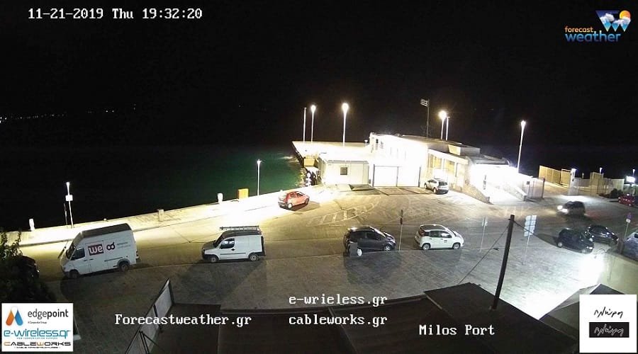 webcamera night milos