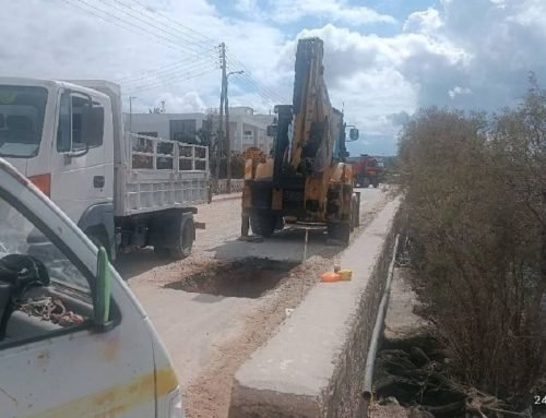 Δήμος Μήλου: Αποκαταστάθηκε ρήγμα στο οδόστρωμα στον Αδάμαντα (PHOTOS)